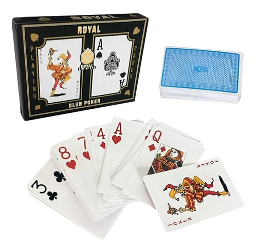Imagen 1 de 3 de 5 Cajas Naipes De Poker X 2 Mazos Cartas - Diverti Toys