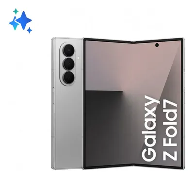 Celular Samsung Galaxy Z Fold7 512gb, 12gb Ram, Tela 8.0 + 6.5 , Câmera Traseira 200+12+10mp, Frontal 10+10mp - Azul Prata