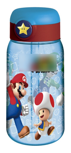 Botella Infantil Sorbete Y Pico De Silicona Supermario Wabro