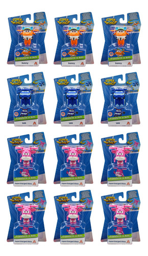 Super Wings Transform A Bots Pack 12 Piezas Alpha Group