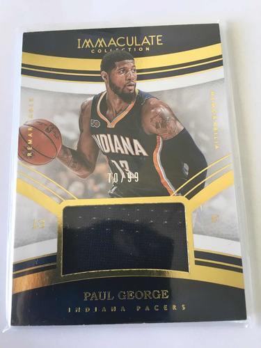 Game Worn Jerseys Nba Basketball Paul George Indiana Pacers Paul George (Usado)