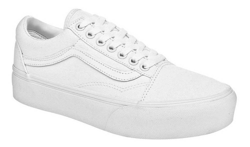 Tenis Urbano Vans Vn0a3b3uw  Blanco De Mujer Niña Tx1