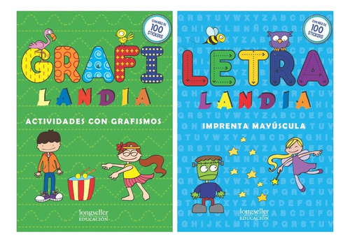 2 Libros Grafilandia + Letralandia - Longseller Educación