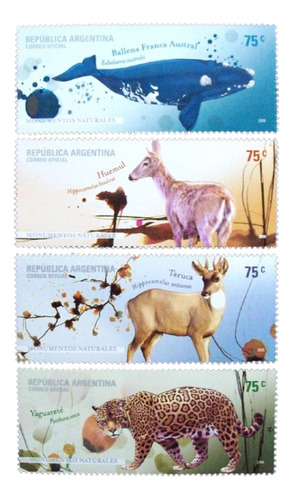 Argentina Fauna Serie Gj 3544-7 P Nacionales Viii Mint L2550