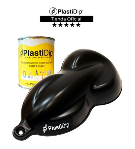Imagen 1 de 10 de Pintura Para Sumergir Herramientas Plasti Dip 500 Ml Negro