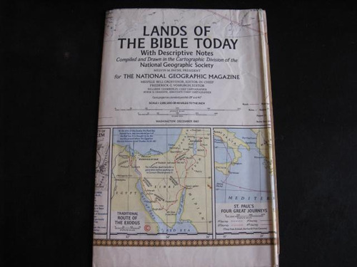 Mercurio Peruano: Mapa Nat Geographic Biblia 12-1967 F2 L175