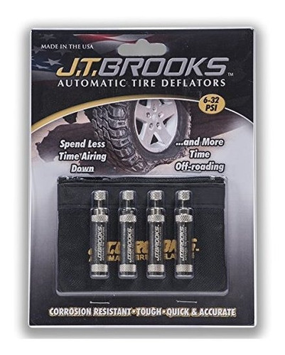 J.t. Brooks Automatic Tire Deflators, Set Of 4 (atd4)