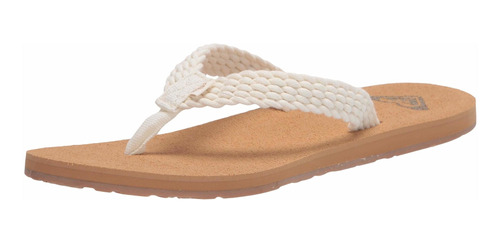 Sandalia Roxy Porto Chancla Para Mujer, Blanco, 10