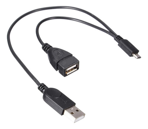 Cabo Otg Micro Usb De 5 Para Usb Fêmea Conversor De Dados