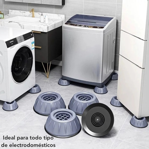 Imagen 5 de 8 de Almohadilla Base Soporte Para Muebles Lavadora Antivibracion