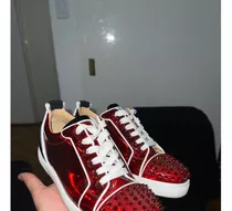 Original! Suela roja, Chr1st14n Louub0ut1n, zapatillas de tenis de