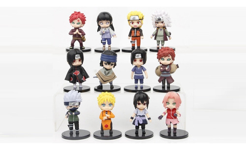 Naruto Set De Figuras Muñecos Sasuke Itachi Kakashi 12 Unid 