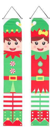1 Par De Coplas De Dibujos Animados Navideños Para Decoració