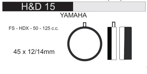 Pastilla Freno Fa 28 Hd15 (redondas) Yamaha  125