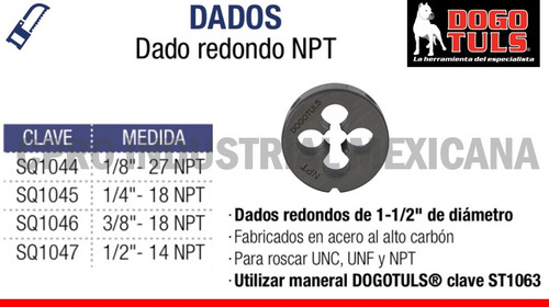 2 Dados Redondos 1-1/2 Fino 3/8-18 Tubo Aac P