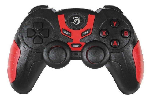 Joystick inalámbrico Marvo GT-60 negro y rojo