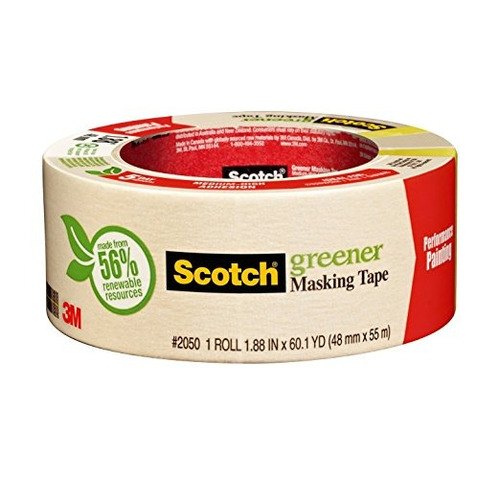 3m Scotch 2050 Cinta Adhesiva De Pintura General, 1.88 Pulga