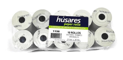 Rollos Térmico Fiscal Húsares 57x30 X50u. (1156)