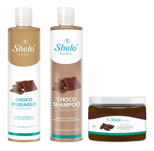 Choco Shampoo + Choco Enjuague + Chocolate, Shelo  Nabel... 