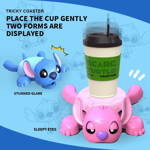 Posavasos Stitch Para Tazas De Té Y Café, 2 Piezas