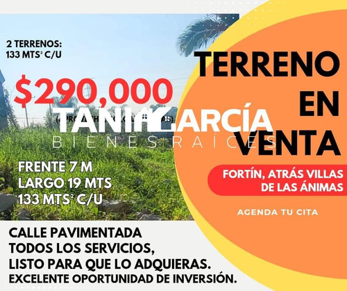 Vendo 2 Lotes De 133 M2 En Fortín