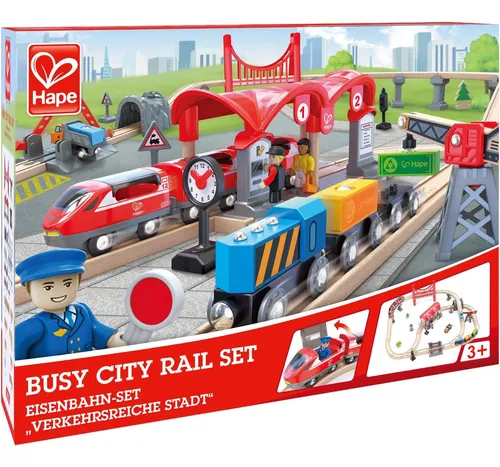 Busy City Train Rail Set Hape