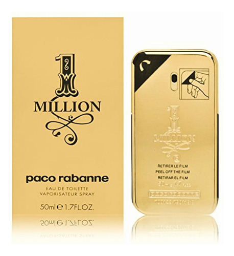 Paco Rabanne One Million Eau De Toilette Spray For Men, 1.7