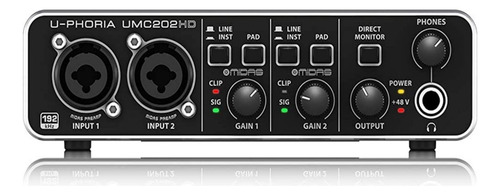 Behringer Umc-202hd Interfase Usb De 2x2 U-phoria
