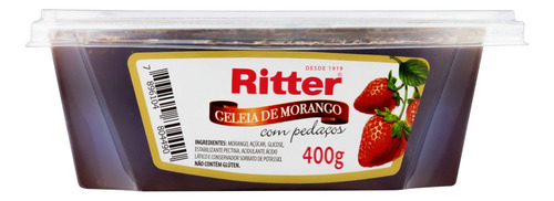 Geleia Morango Ritter Pote 400g