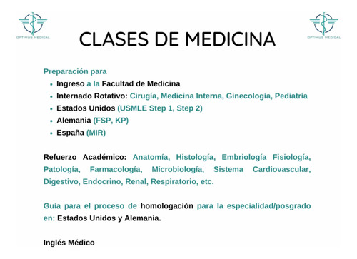 Clases De Medicina