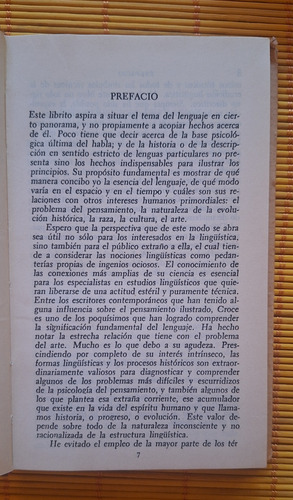El Lenguaje, Edward Sapir, Fondo De Cultura Económica (Usado)