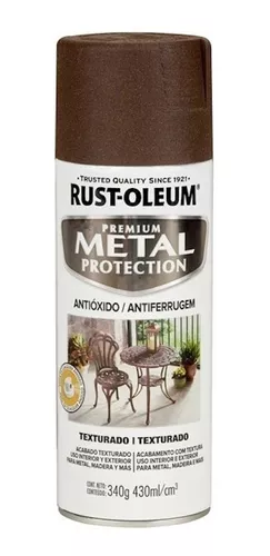 Pintura spray 430 ml Premium metal protection negro mate Rust