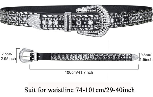 Cinturón De Diamantes De Imitación De Lujo Crystal Unisex