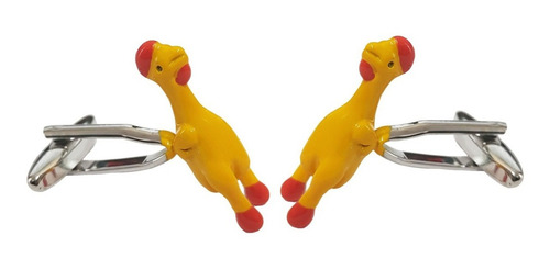 Mancuernillas Thot Ra Gallina Pollo Comico Juguete Amarillo F-756