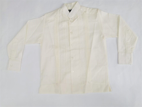 Guayabera Beige Manga Larga Yuca-chen #4-16 R