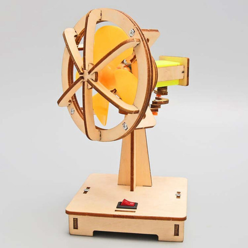 Diy Ventilador Pequeño De Madera Niños Ciencia Experimento