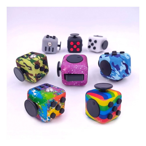 Imagen 3 de 3 de Cubo Dado Anti Estres Ansiedad Nervios Sensorial