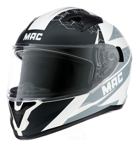 Casco Moto Integral Mac Speed Wasp Visor Simple