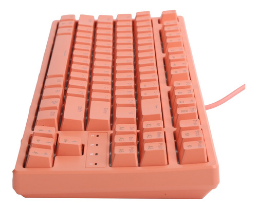 Teclado De Ordenador Daidai, Mecánico, Cableado, Eje Rojo, 8