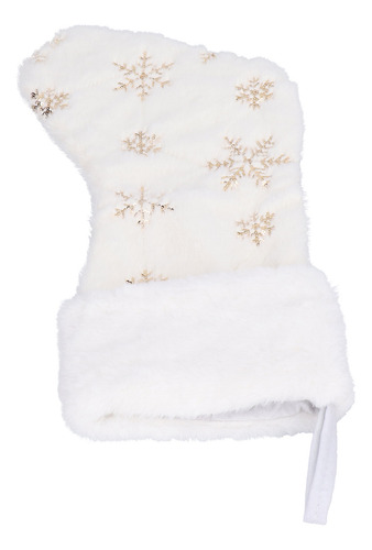 Calcetín Navideño Con Colgante De Poliéster Bordado