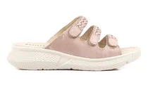 Comprar Sandalias Mujer Batistella Zuecos Tramados De Cuero En Rosa