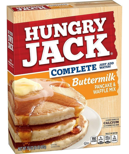 Hungry Jack Buttermilk Pancake Y Wafle Mix 907g  3 Pzas.