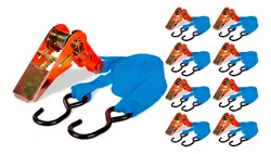 Comprar Kit 10 Cinta Catraca 5m Amarração Cinta 25mm Carga Até 125kg no Mercado Livre