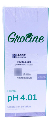 Solucion Ph 4.01 Para Medidor Hanna Hi981030  Groline 230ml