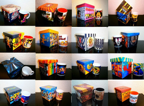 Regalo Stitch Navideño, Taza Y Caja De Madera Game Over