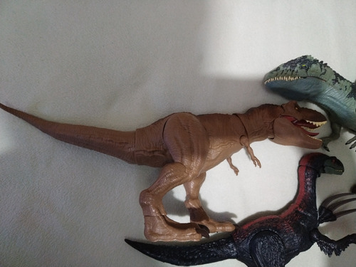 Giganotosaurus T-rex Y Theryzinosaurus Jurassic World (Usado)