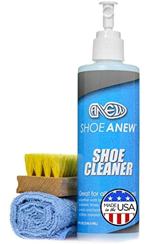 Shoe Cleaner Kit Shoeanew Bundle 8 Oz Fabric Cleaner Solutio