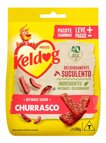 Bifinho Keldog Evol Criadores Sabor Churrasco 500g