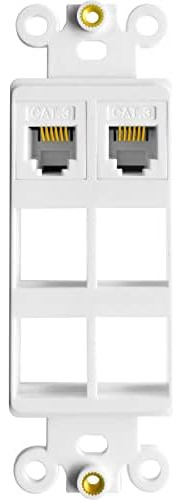 Necables 5pack Cat3 Teléfono Keystone Jack Teléfono Keystone