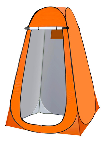Kit De Carpa De Privacidad Con Ducha Para Camping Naranja